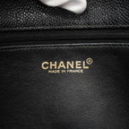 Chanel Tote Bag Caviar Leather Black Gold — view 5