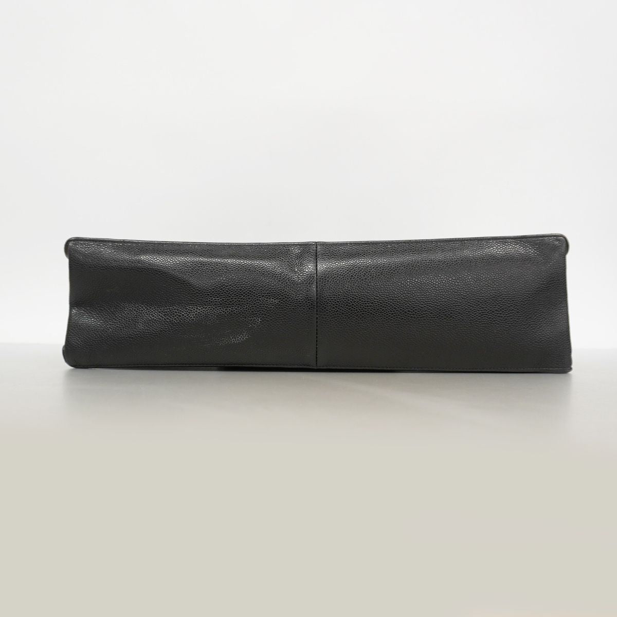 Chanel Tote Bag Caviar Leather Black Gold — view 3