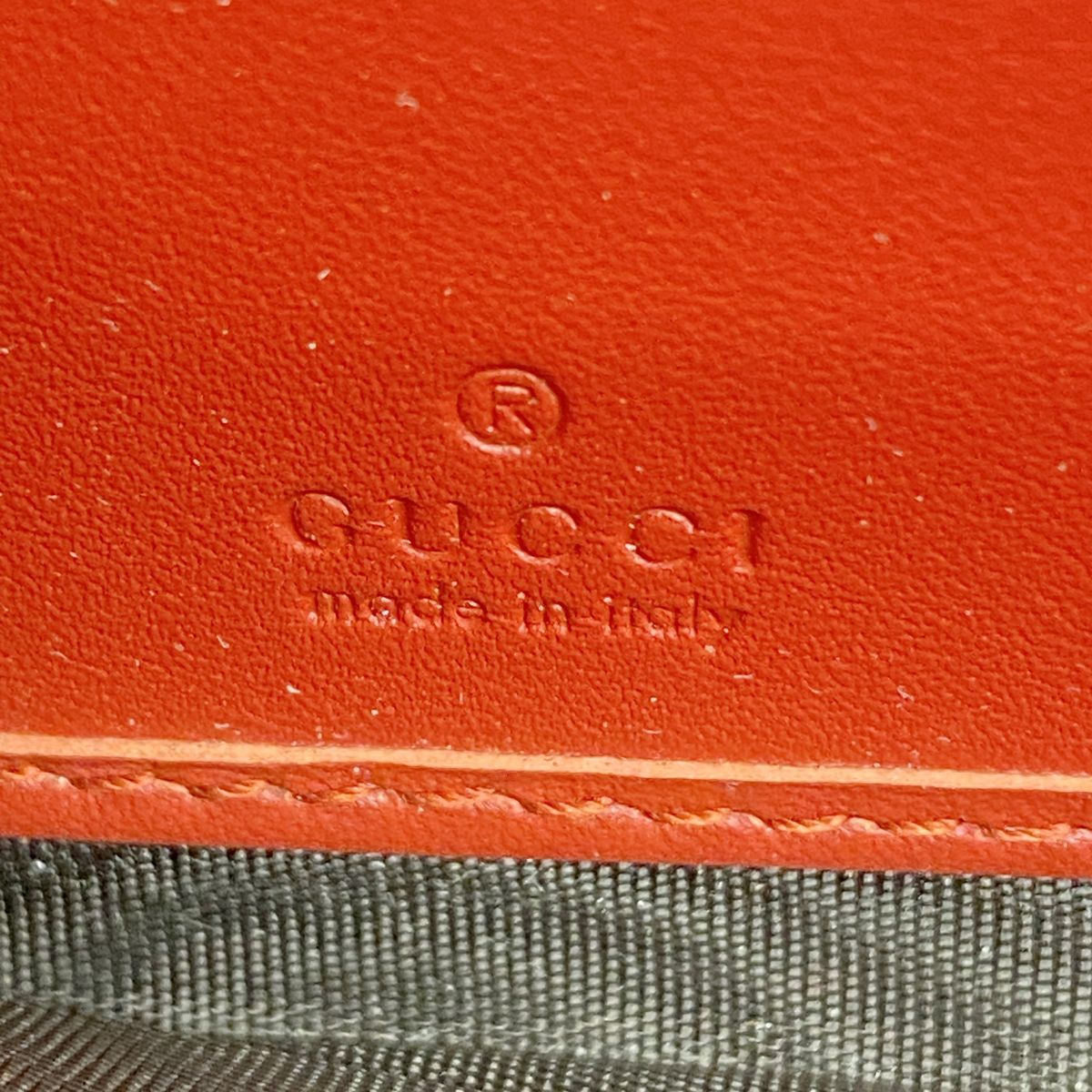 Gucci Wallet GG Supreme Cherry Beige Red Gold — view 4