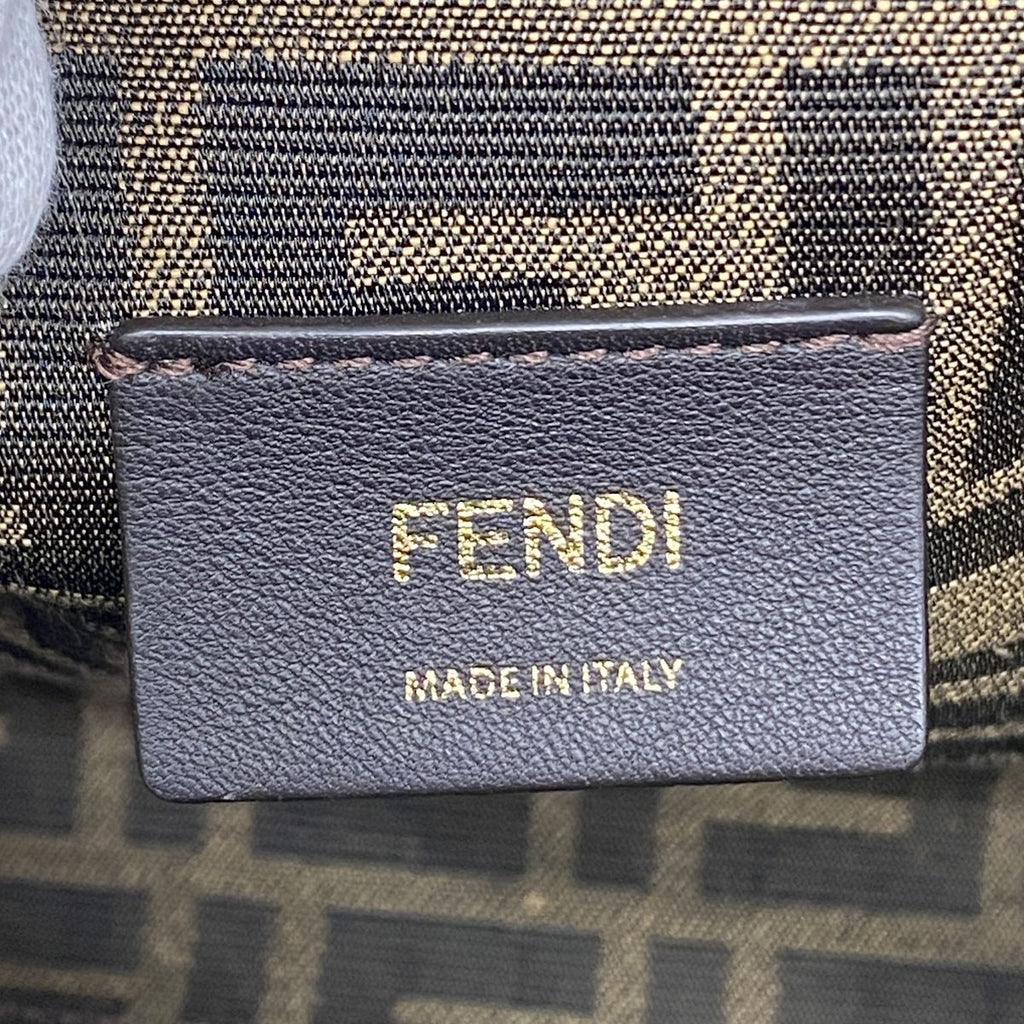 Fendi Shoulder Bag First Leather Black Gold — view 5