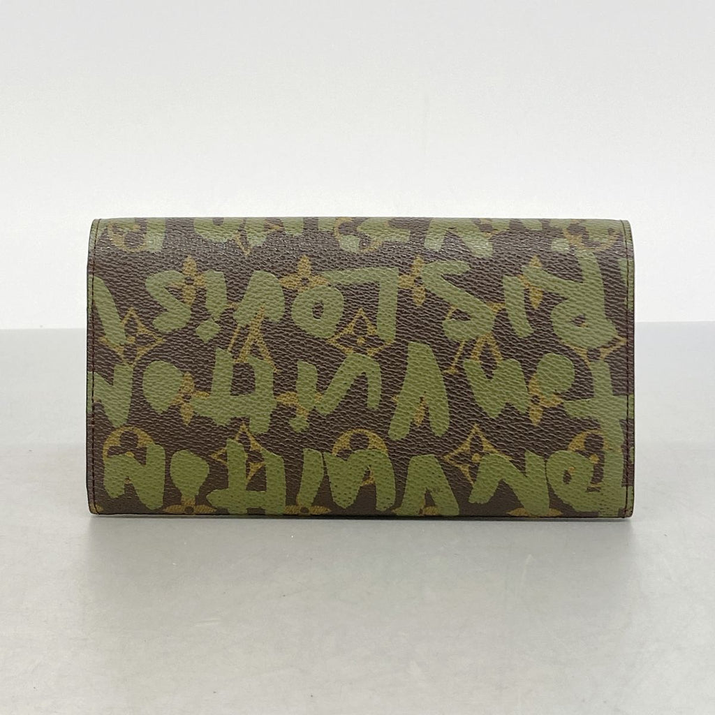 Louis Vuitton Wallet Monogram Graffiti Porte-Monnaie Credit Brown Khaki — view 8