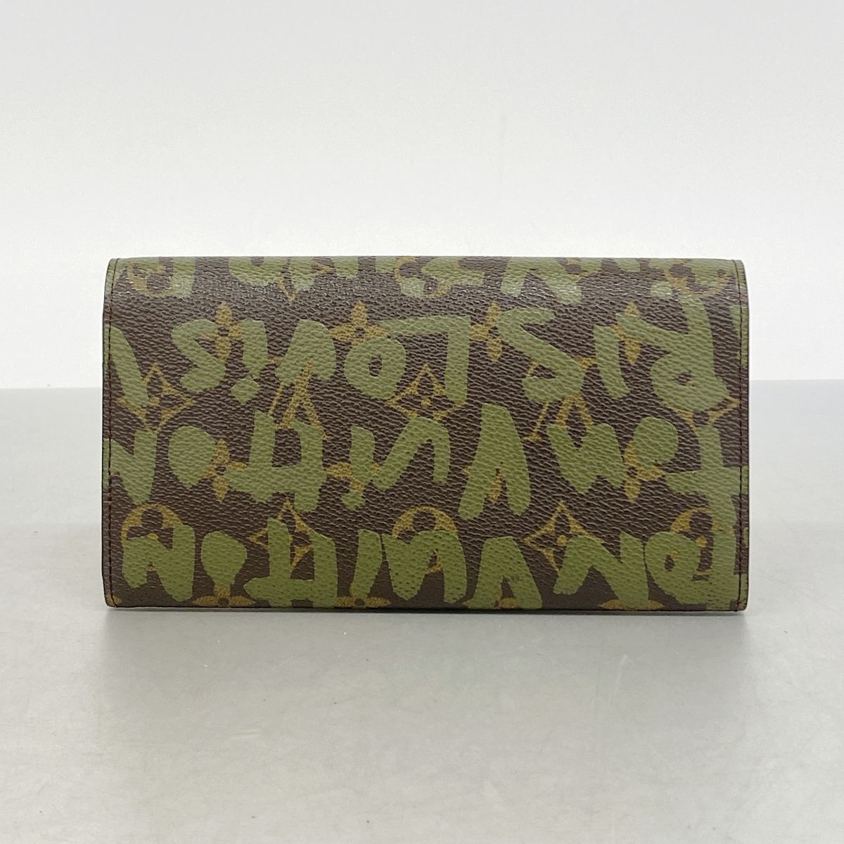 Louis Vuitton Wallet Monogram Graffiti Porte-Monnaie Credit Brown Khaki — view 8