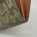 Louis Vuitton Wallet Monogram Graffiti Porte-Monnaie Credit Brown Khaki — view 5