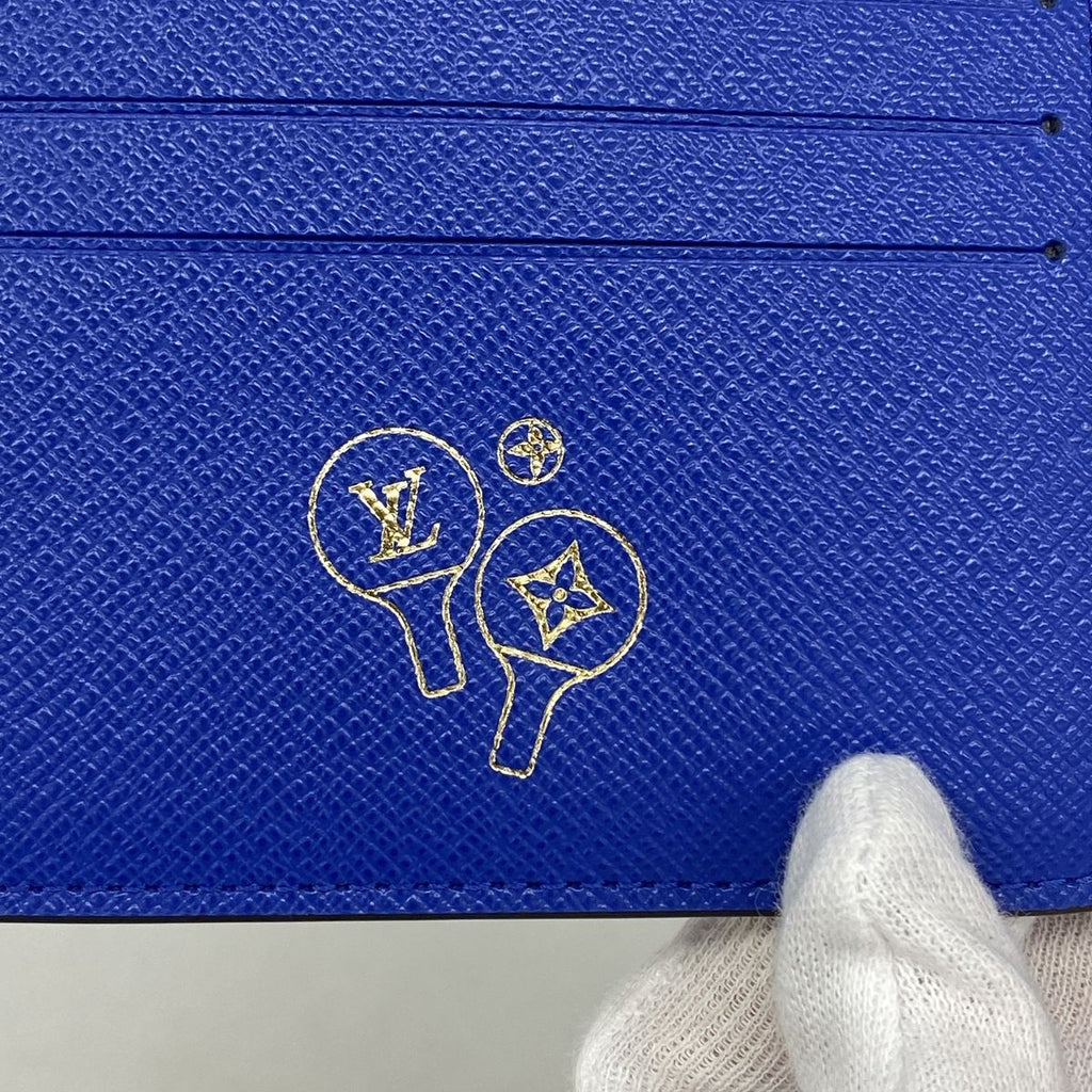 Louis Vuitton Billfold Monogram Portefeuille Multiple Brown Blue Wallet — view 5