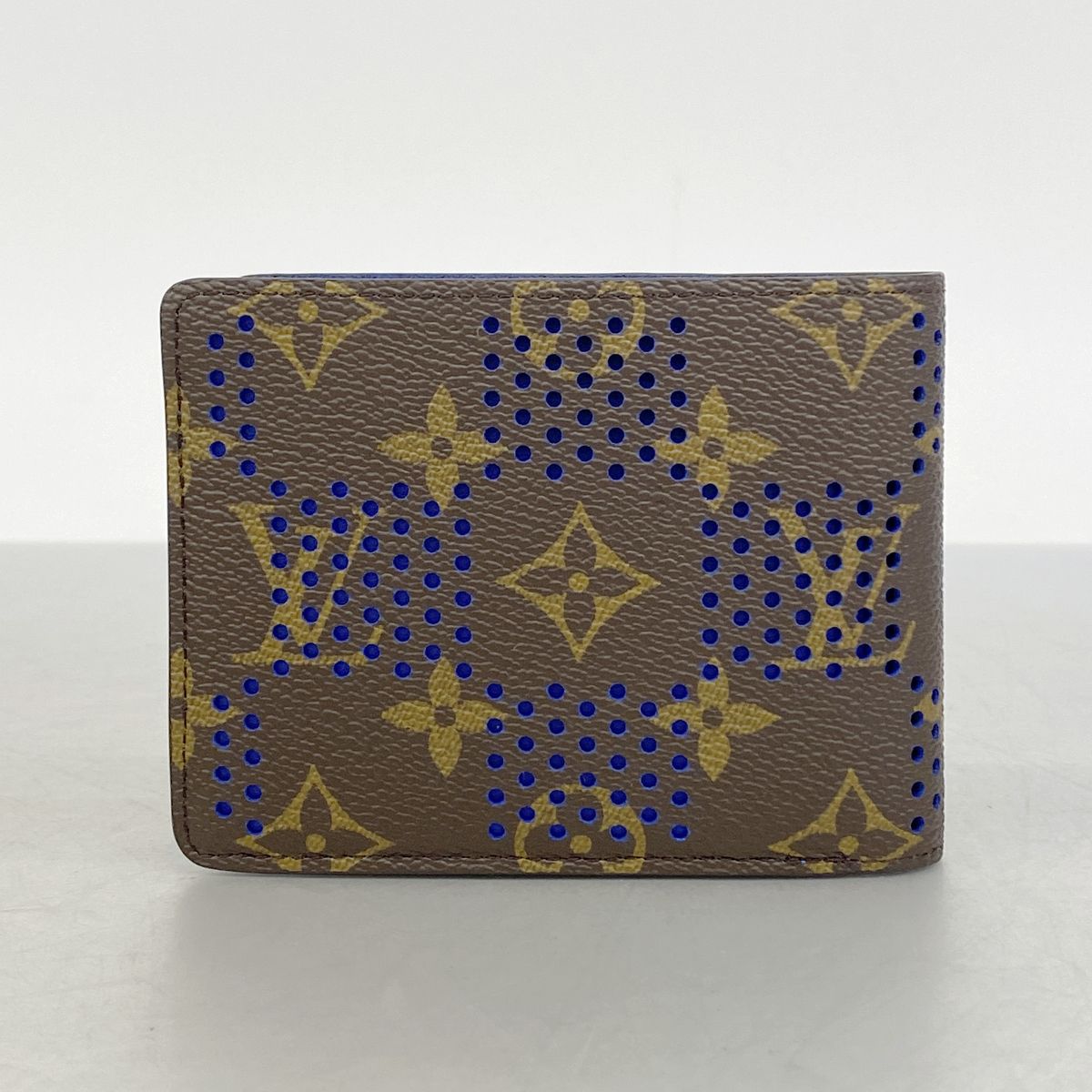 Louis Vuitton Billfold Monogram Portefeuille Multiple Brown Blue Wallet — view 6