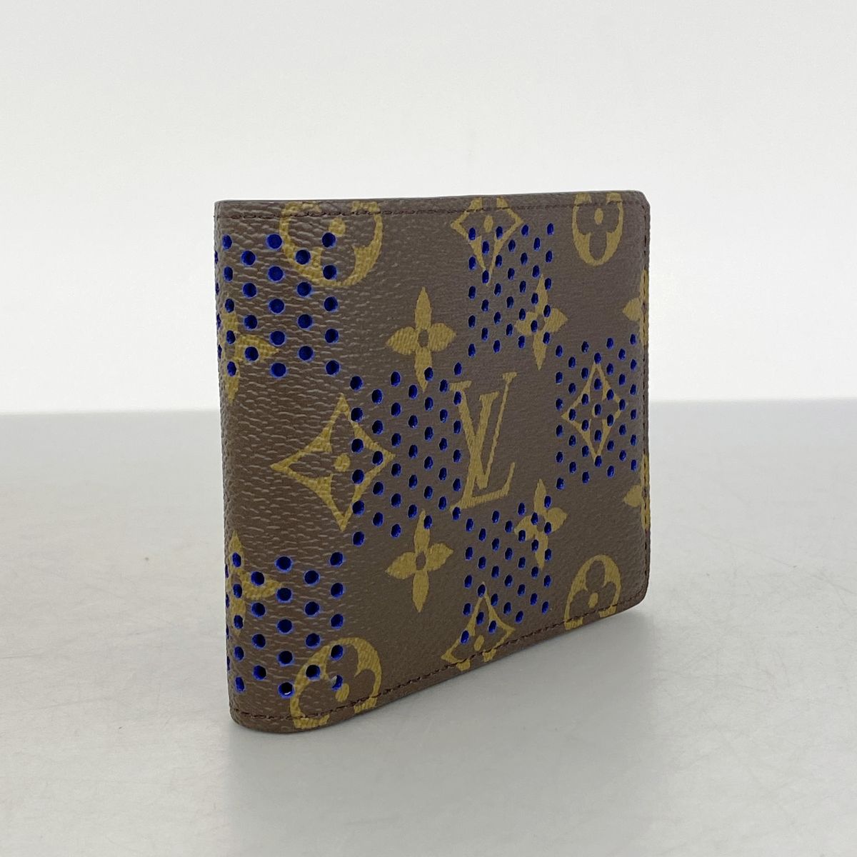 Louis Vuitton Billfold Monogram Portefeuille Multiple Brown Blue Wallet — view 2