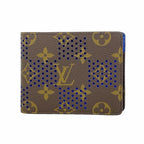 Louis Vuitton Billfold Monogram Portefeuille Multiple Brown Blue Wallet