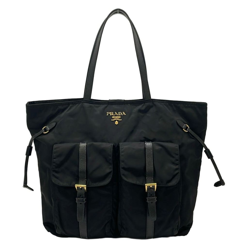 Prada Tote Bag Black Leather