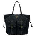 Prada Tote Bag Black Leather