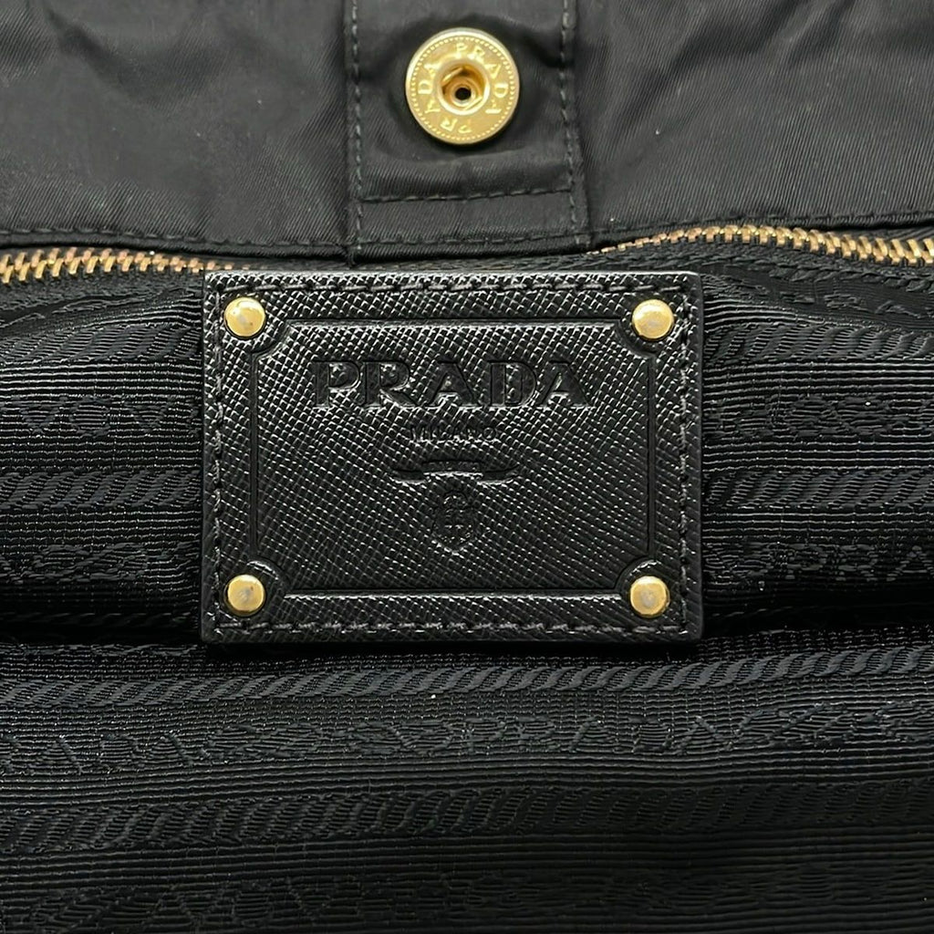 Prada Tote Bag Black Leather — view 8