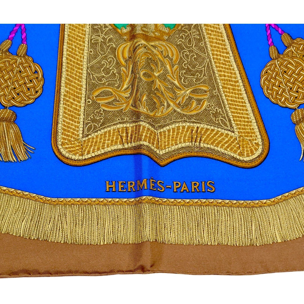 Hermes Carre 90 Poste Et Cavalerie Saber Decorative Bag Silk Scarf — view 7