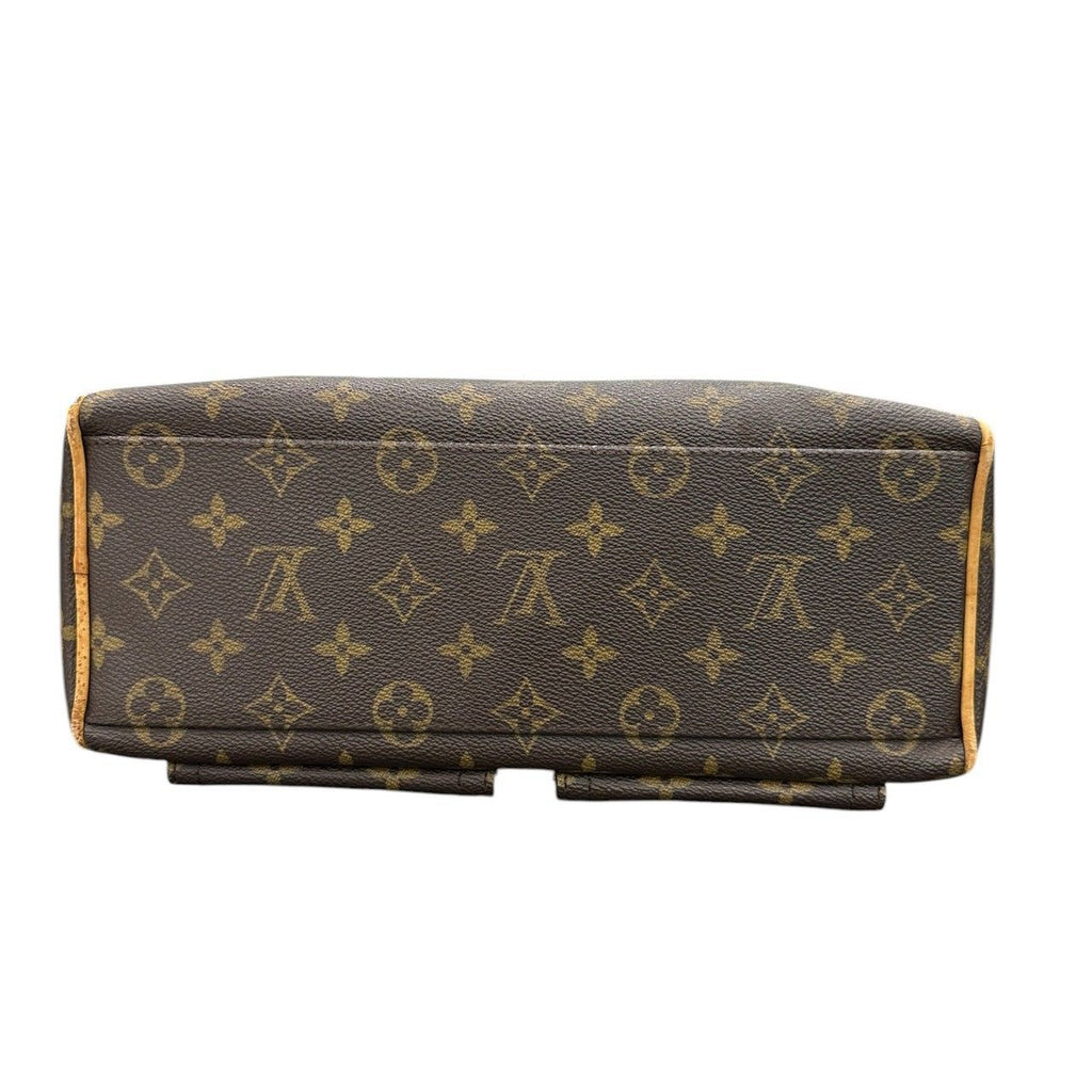 Louis Vuitton Monogram Manhattan PM Brown Gold Leather Handbag — view 5