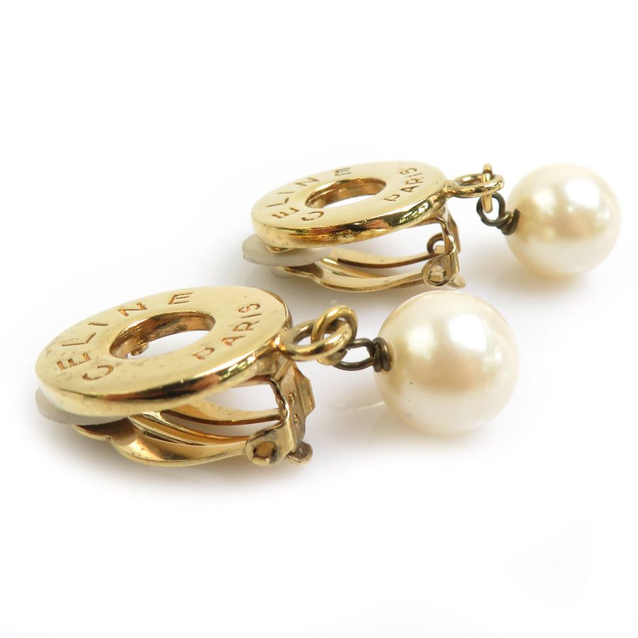 Celine Earrings Gold — view 3