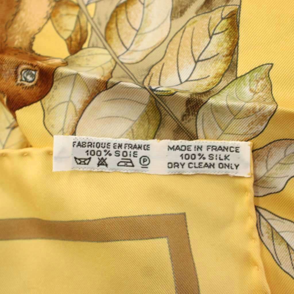 Hermes Carre 90 Casse Noisette Nutcracker Scarf Yellow — view 8
