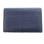 Loewe Anagram Embossed Card Case Business Linen Logo Leather Navy — view 2