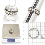 Louis Vuitton LV Drift Ring L 22 Sterling Silver LV Initial Monogram Flower Bag — view 7