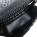 Chanel Chain Shoulder Quilted Silver Bag Grained Calfskin — view 5