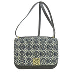 Loewe Anagram Shoulder Bag Canvas Calfskin