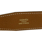 Hermes Belt 70 Black Brown Gold Buckle Detachable Reversible — view 4