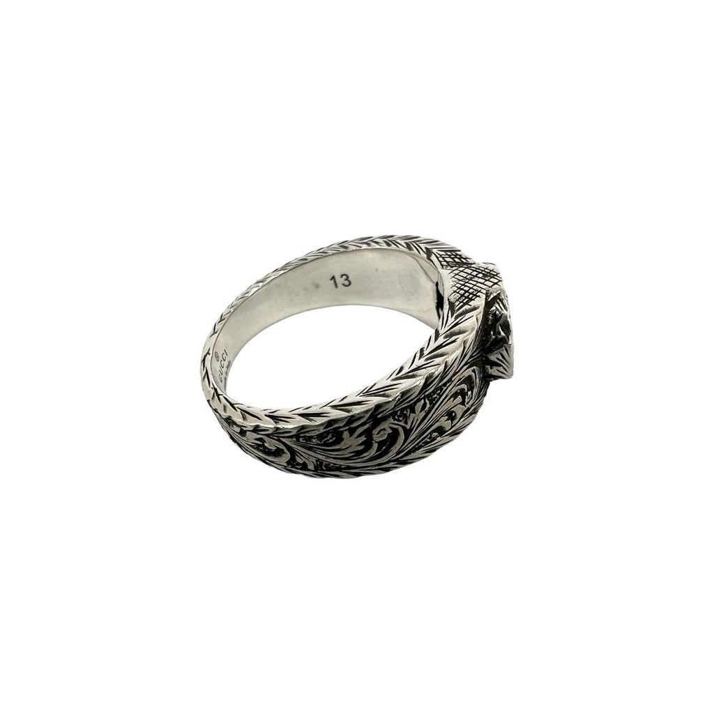 Gucci Interlocking G Arabesque Ring 925 Sterling Silver — view 5