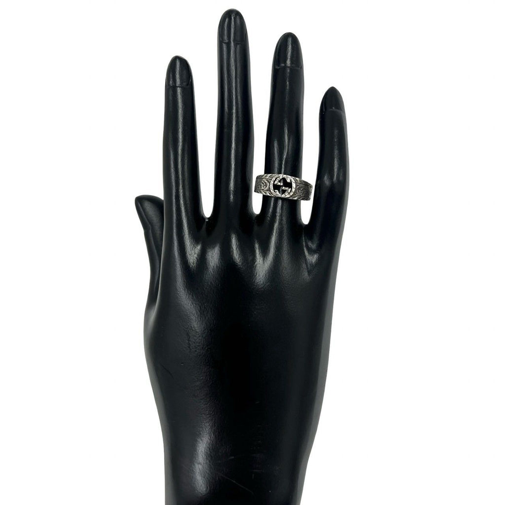 Gucci Interlocking G Arabesque Ring 925 Sterling Silver — view 2