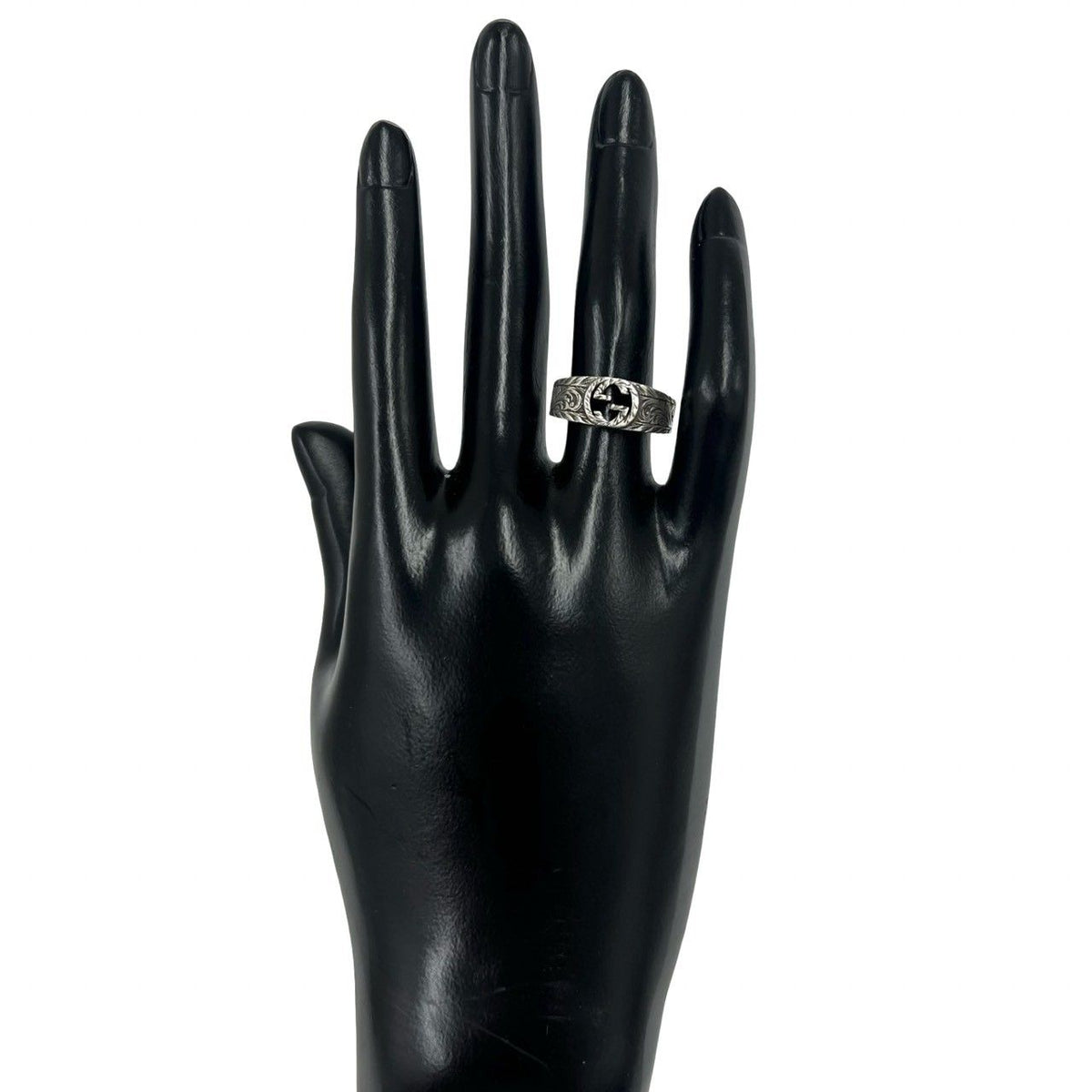 Gucci Interlocking G Arabesque Ring 925 Sterling Silver — view 2