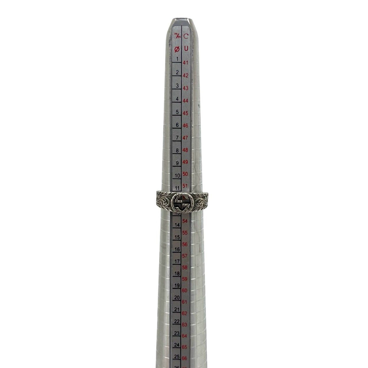 Gucci Interlocking G Arabesque Ring 925 Sterling Silver — view 7