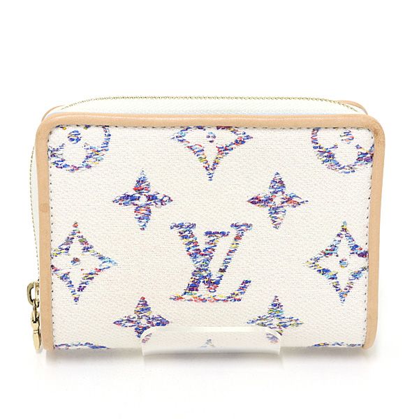 Louis Vuitton Portefeuille Lou Monogram Jacquard White Bifold Wallet