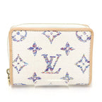 Louis Vuitton Portefeuille Lou Monogram Jacquard White Bifold Wallet