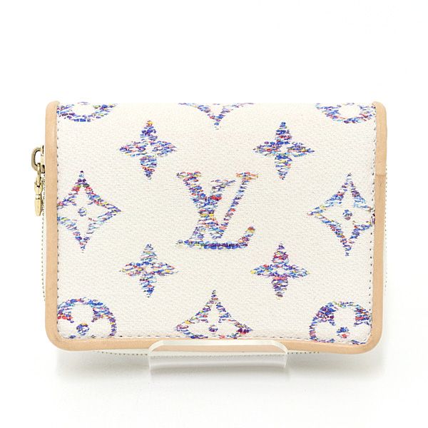Louis Vuitton Portefeuille Lou Monogram Jacquard White Bifold Wallet — view 2