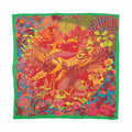 Hermes Tagged Carre Jian 140 Cashmere Flamingo Party Casisil Scarf