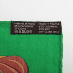 Hermes Tagged Carre Jian 140 Cashmere Flamingo Party Casisil Scarf — view 6