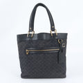Louis Vuitton Monogram Mini Lucille GM Blue Leather Tote Bag Shoulder