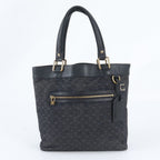 Louis Vuitton Monogram Mini Lucille GM Blue Leather Tote Bag Shoulder