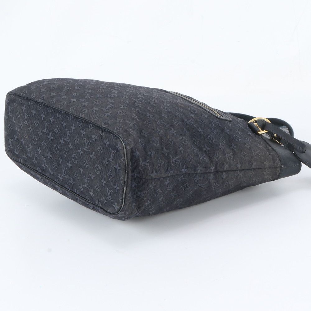 Louis Vuitton Monogram Mini Lucille GM Blue Leather Tote Bag Shoulder — view 4