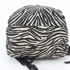 Prada Zebra Triangle Logo Leather Backpack Shoulder Bag — view 6