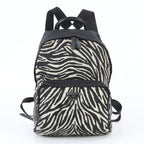 Prada Zebra Triangle Logo Leather Backpack Shoulder Bag