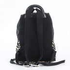 Prada Zebra Triangle Logo Leather Backpack Shoulder Bag — view 3