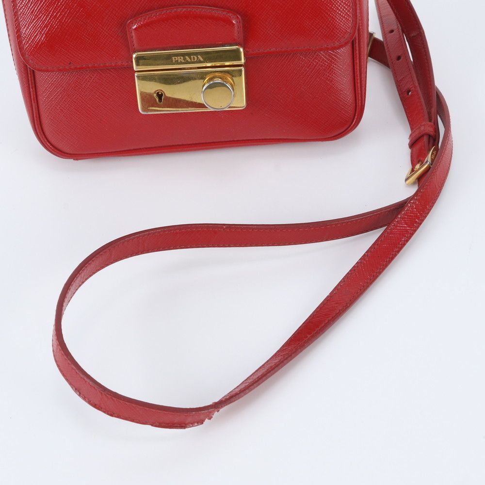 Prada White Tag Saffiano Leather Shoulder Bag — view 3