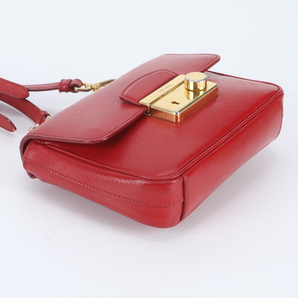 Prada White Tag Saffiano Leather Shoulder Bag — view 6