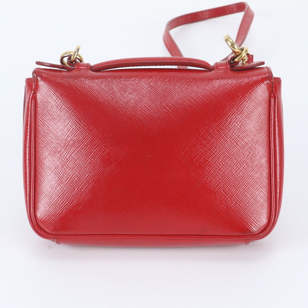 Prada White Tag Saffiano Leather Shoulder Bag — view 4