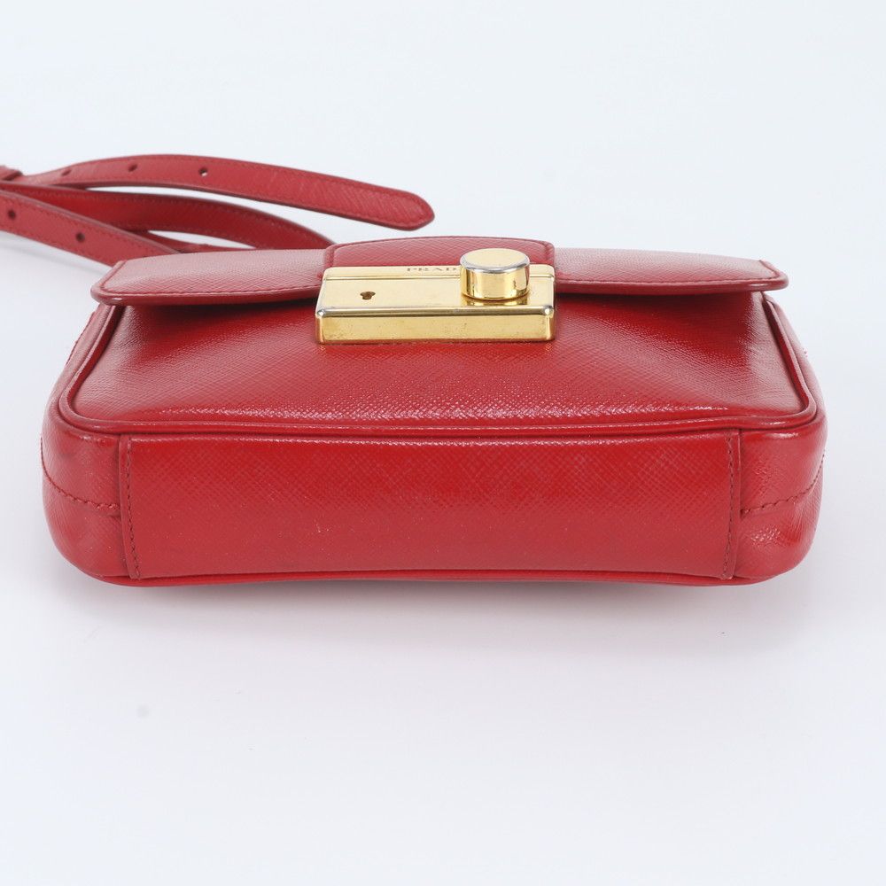 Prada White Tag Saffiano Leather Shoulder Bag — view 7