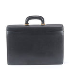 Loewe Anagram Leather Business Document Briefcase Black — view 3
