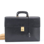 Loewe Anagram Leather Business Document Briefcase Black