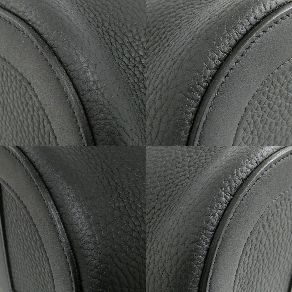 Hermes in the Loop 18 Black Silver Taurillon Clemence Swift Noir Handbag — view 8