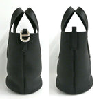 Hermes in the Loop 18 Black Silver Taurillon Clemence Swift Noir Handbag — view 3