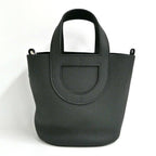 Hermes in the Loop 18 Black Silver Taurillon Clemence Swift Noir Handbag — view 2