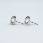 Hermes Earrings Pop H Mini Logo Rocabar Pair Black Silver — view 6