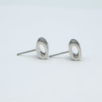 Hermes Earrings Pop H Mini Logo Rocabar Pair Black Silver — view 5