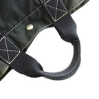 Hermes Deauville MM Canvas Tote Bag Hand Cotton Stitching Black SS — view 5